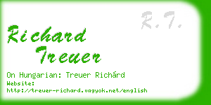 richard treuer business card